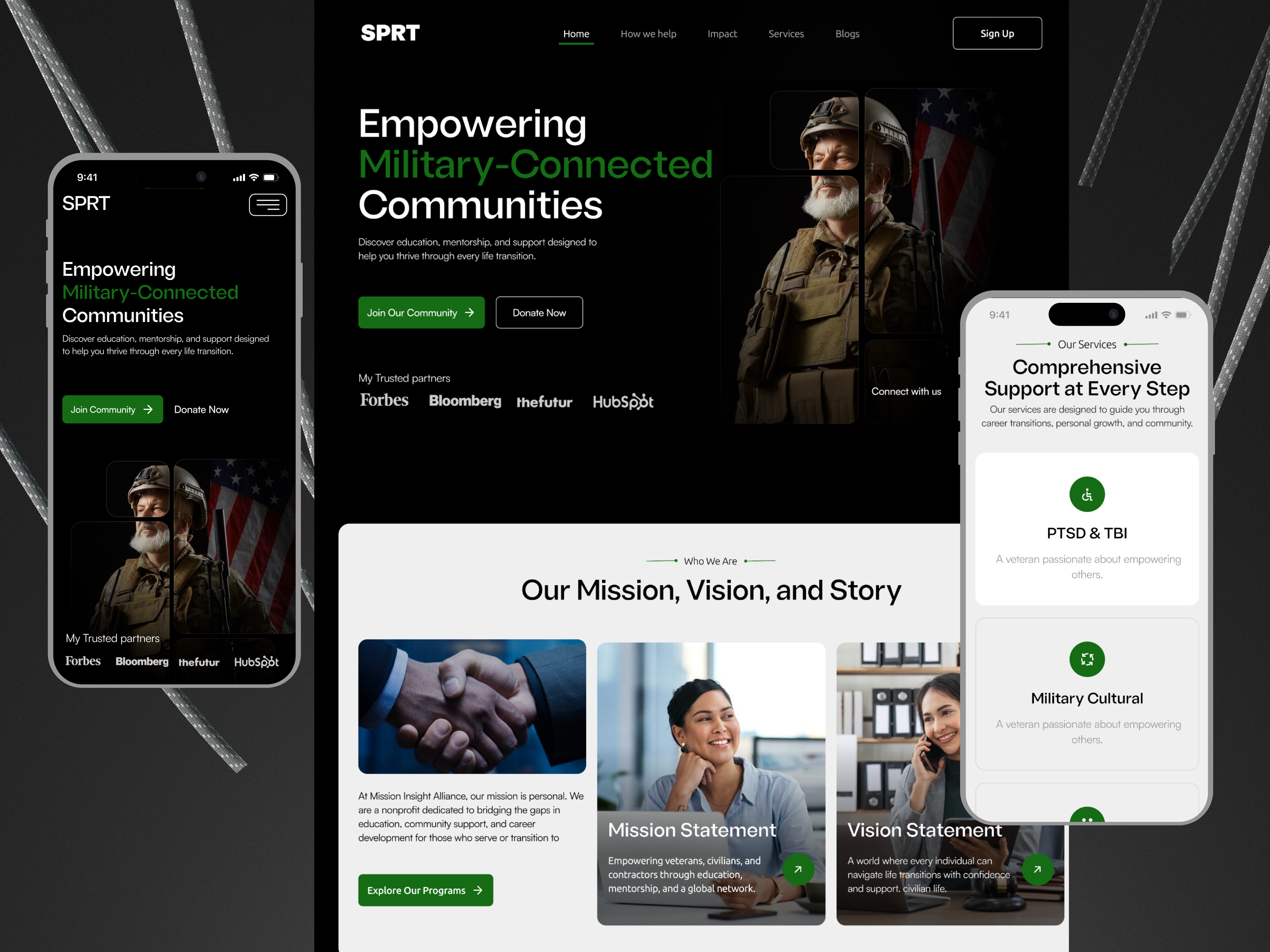 Military Services Mobile Responsive Design agency website branding design good design good typography design graphic design landing page minimal design personal website design popular design sayedur06 traveling website ui ux