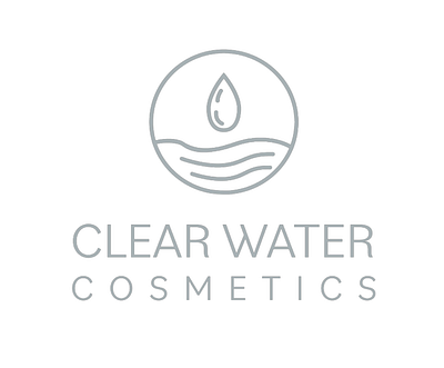 Clear Water logo design branding cosmetics logo design