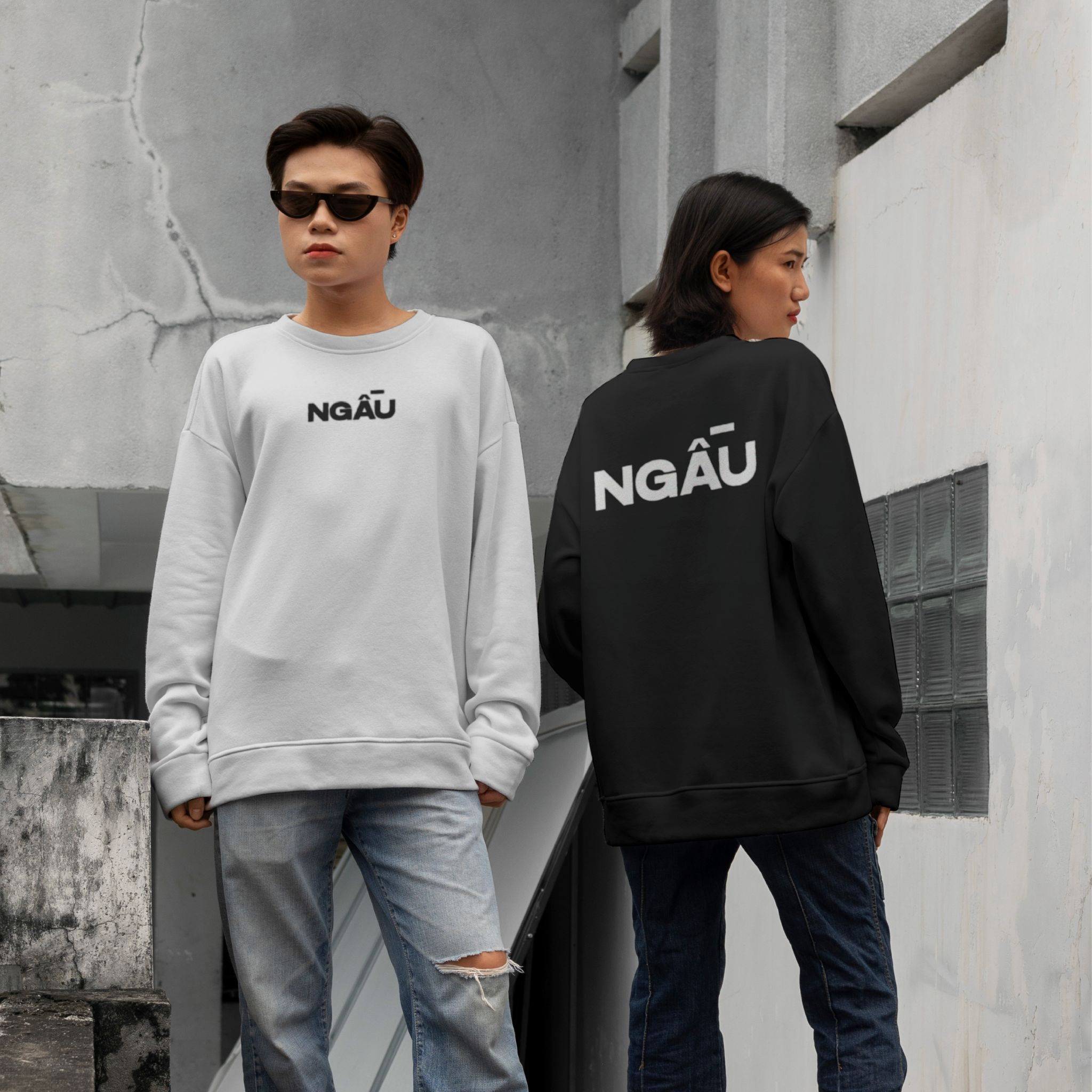 NGẦU BRAND IDENTITY branding design graphic design illustration logo logo design vector