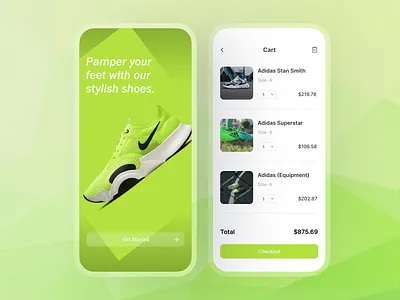 StepUp – Modern Shoe Shopping App clean mobile shopping ui dribbble ecommerce shot fashion ecommerce ui fashion retail app footwear app design footwear ecommerce design mobile app inspiration product detail page shoe buying platform shoe shopping app shopping cart ui sneaker store ui sneakerhead app stepup app design stylish ux concept