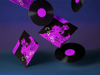 Clairo Vinyl 2025 art artwork canada clairo collection cover design europe gallery illustration mokup music purple singer trend trending trends usa vinyl