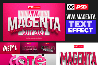 Viva Magenta Color of the Year 2023 Text EffectsViva Magenta Tex 3d text beauty bold color of the year font style magenta pink rose sweet text effect viva magenta
