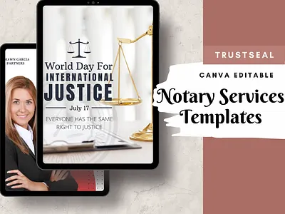 TRUSTSEAL – Notary Social Media Templates - Ready-to-Post social media post templates social media templates
