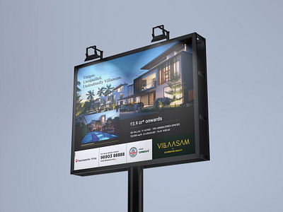 VILLAASAM - Hoarding Design billboard design brand style design graphic design layout design signage