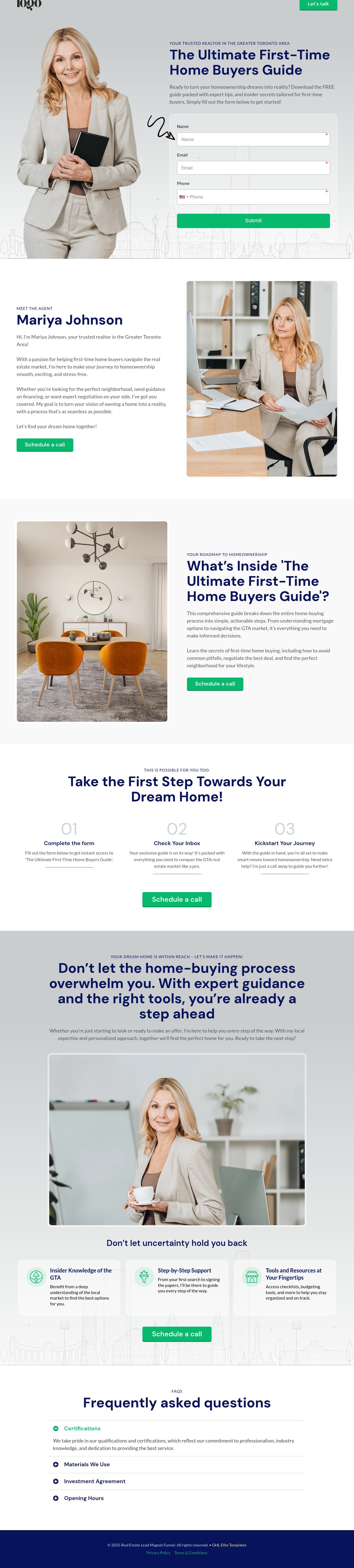Real Estate Lead Magnet Funnel agency template design funnel design funnel template funnel theme ghl ghl template gohighlevel illustration ui