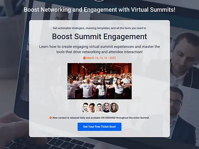 Virtual Summit Mega Bundle Funnel agency template design funnel design funnel template funnel theme ghl ghl template gohighlevel illustration ui