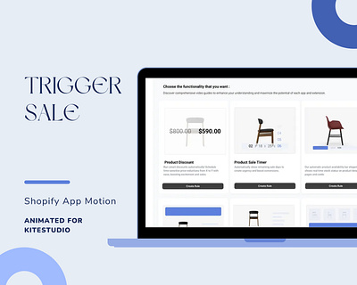 TriggerSales UI - Motion Design 2d animation 3motional after effects dashboard design minimal design mj motion motion design motion graphics ui animation