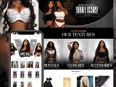 Pure Luxury Shopify branding glitters graphic design responsive responsive website shopify shopify website