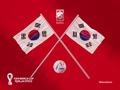 South Korea! 3d c4d cinema4d cloth design flag illustration korea redshift south korea typography