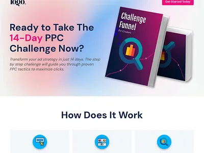 Challenge Funnel for Authors and Course Creators agency template design funnel design funnel template funnel theme ghl ghl template gohighlevel illustration ui