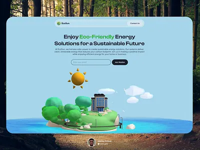 Solar Website Waitlist Page design landingpage spline ui waitlist web website