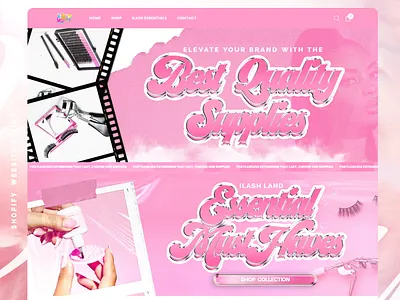 iLash Land acuity branding design graphic design illustration logo photoshop shopify ui vector