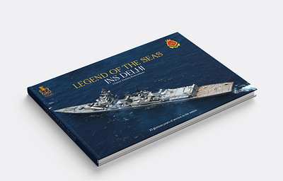 INS Delhi - Coffee Table Book design graphic design indian navy layout design publishing design