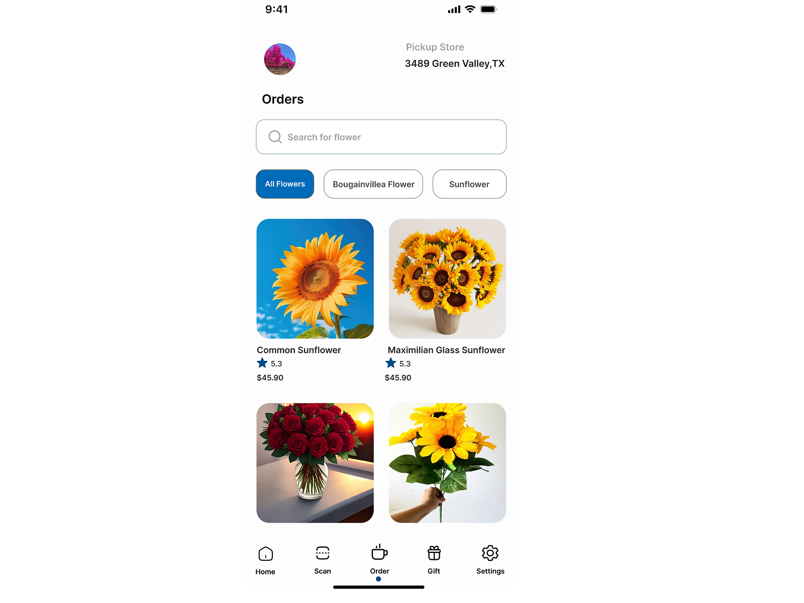 FLOWER APP DESIGN by Michael on Dribbble