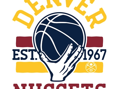 Nuggets Lay-up Design branding design graphic design illustration vector