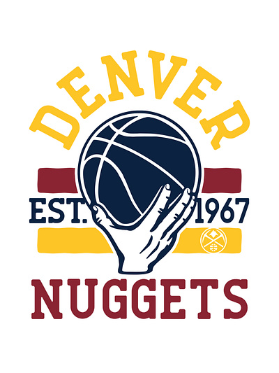 Nuggets Lay-up Design branding design graphic design illustration vector