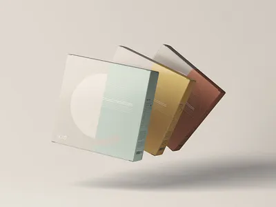 Floating Square Boxes Mockup box box design boxes branding mockup mockup design package design packaging packaging design