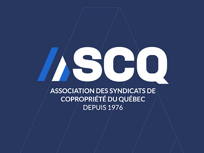 Logo ASCQ / Association des syndicats de copropriété du Québec branding design designer logo typo typography vector