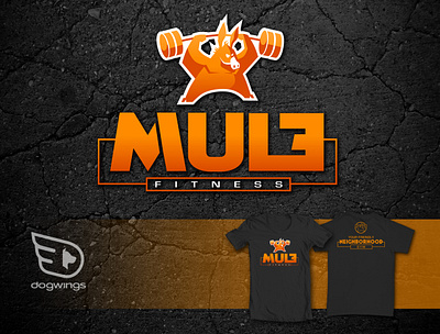 Mule Fitness branding chipdavid design dogwings fitness graphic design illustration logo mule shirt graphic vector