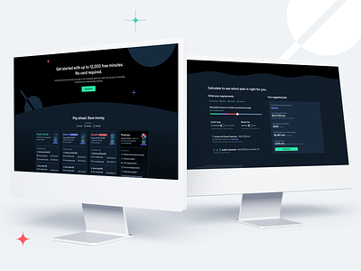 Deepgram pricing page redesign ai branding design graphic design illustration machine learning pricing calclulator pricing tiers speech recognition ui ux