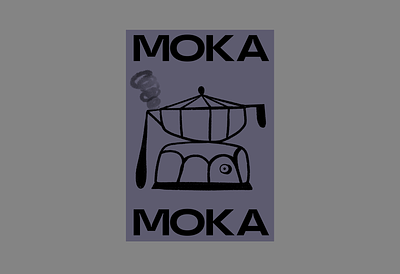 Moka abstract colors editorial illustration minimal moka shapes vector