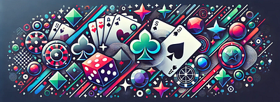 Casino-Themed Banner branding graphic design illustration
