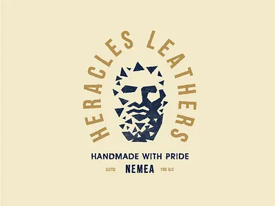 Hercules vintage brand mark emblem flat greek hercules illustration logo mark mythology retro vector vintage