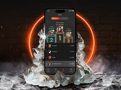 Boost Engagement with a Leaderboard Feature black competition dark mode ui data visualization ui game game uiux gamification gradient leaderboard leaderboard ui live show modern ux trends neon quiz ranking ranking system ux rewards scoreboard trivia app user engagement design