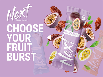 Natural Dates Bar branding dates dates bar food package fruits healthy snack label design natural natural snack passionfruit yummy candy