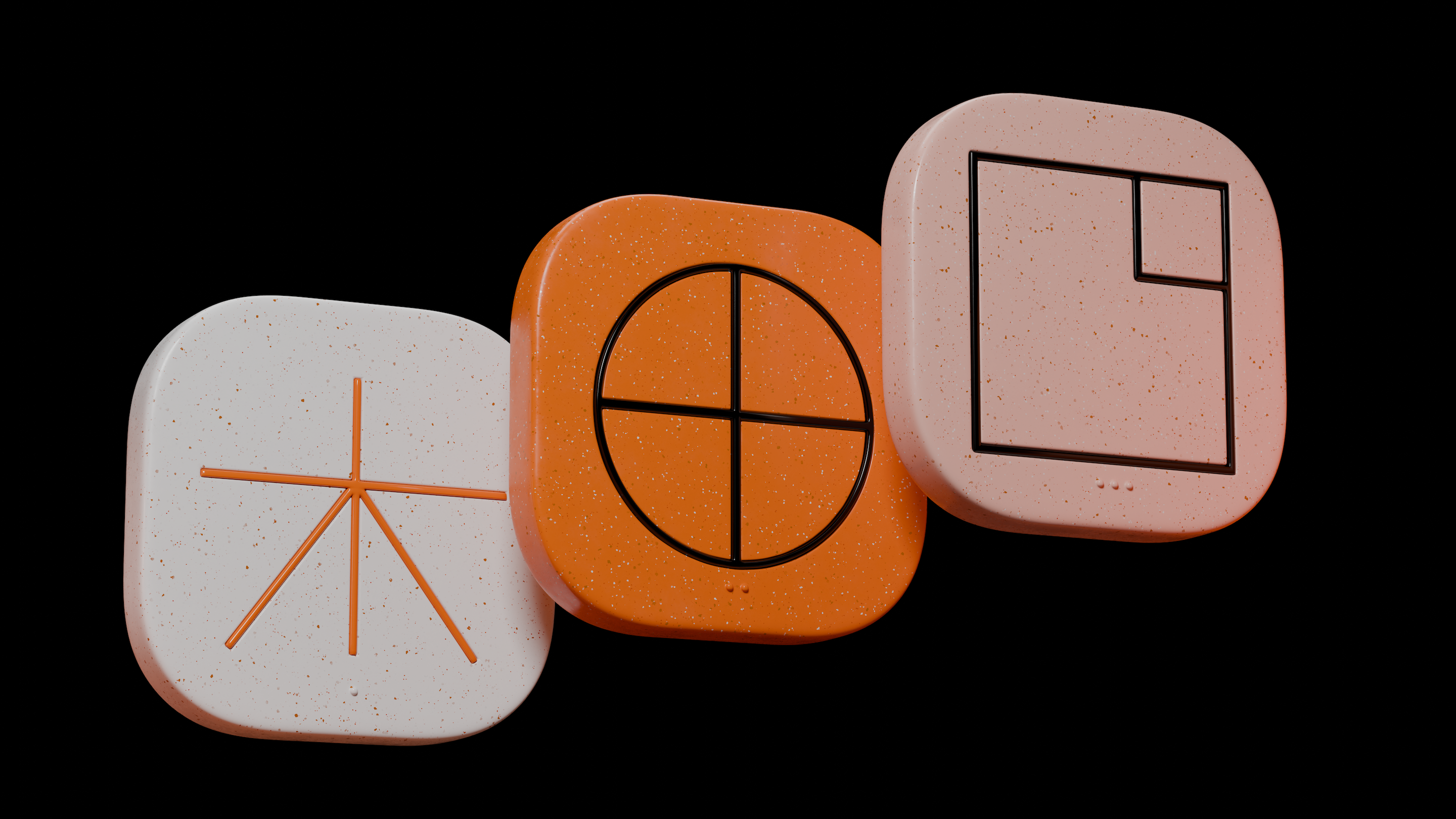 A set of icons 3d branding graphic design icons logo ui