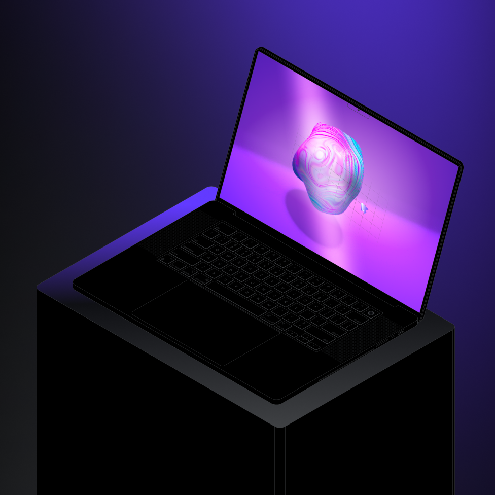 Abstract Shape 3d animation ui