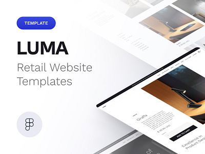 Luma • Retail Website Template auto layout beryl design desktop figma home luma premium resource retail style template text theme ui webflow website