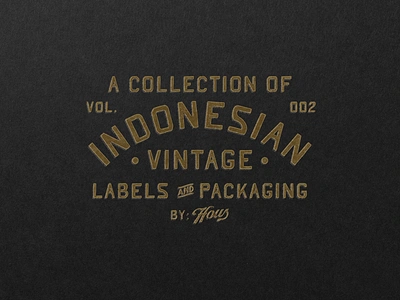 Indonesian Vintage Labels badge design branding illustration label packaging t shirt design vintage vintage badge vintage design