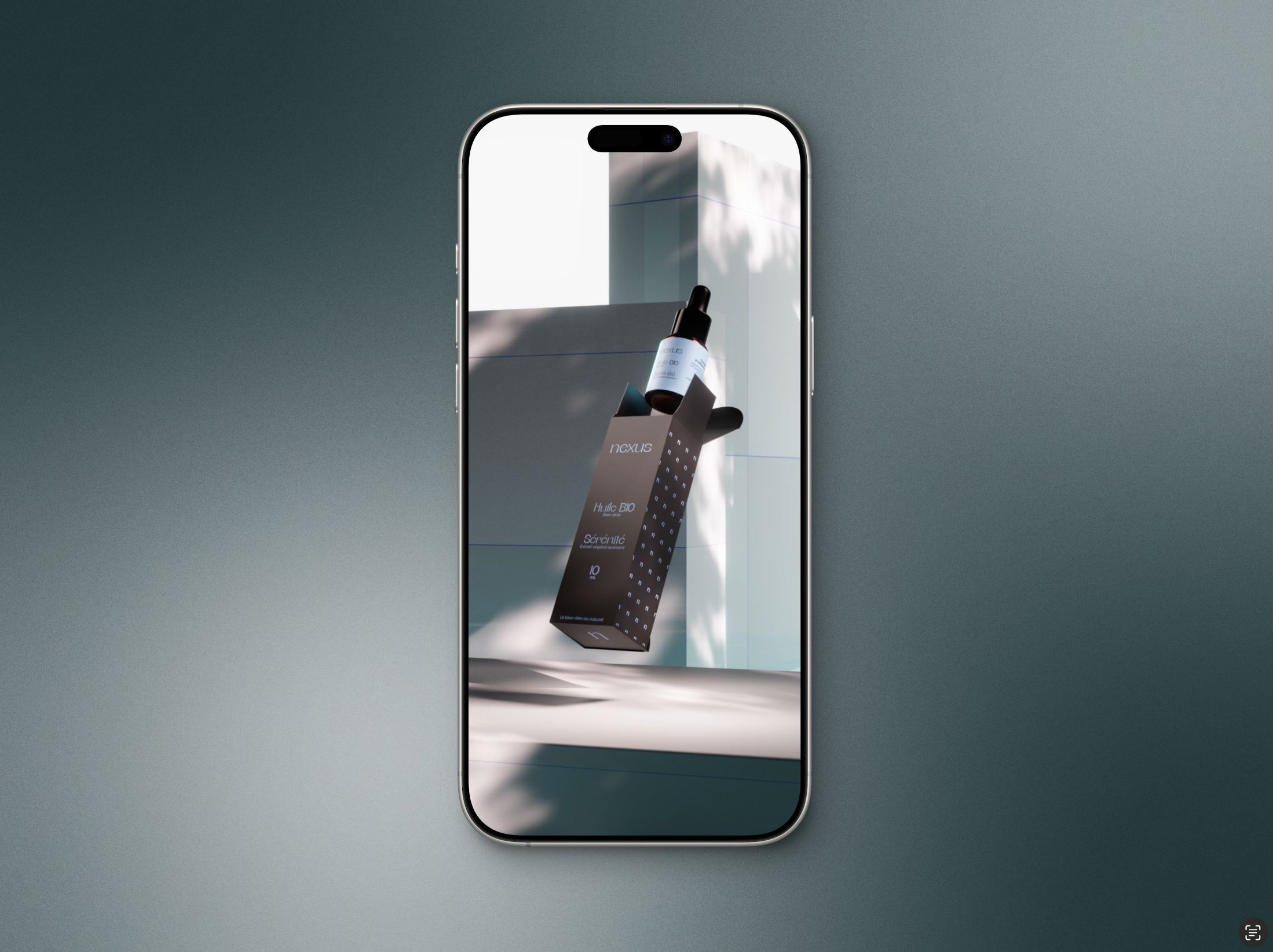 Nexus – A Sensory 3D Experience 3d animation blender davinci health oil product skincare sound design