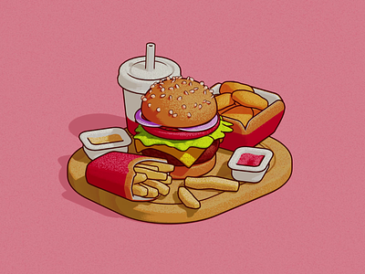 Burger Menu / noise shader 3d 3danimation 3dart 3dmodeling animation blender3d design illustration