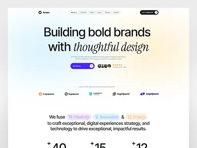 Awake Agency Template Design agency agency branding agency template agency ui design agency website design agency website template business agency digital agency framer website design framer website template top agency website ad website design website template website theme website ui