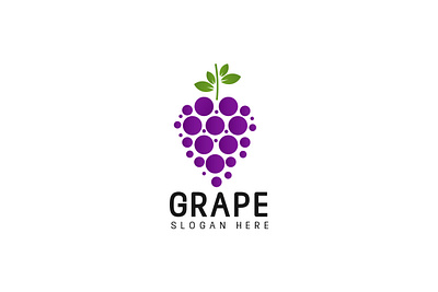 Grape Logo Concept abstract logo branding graphic designer graphic wing illustration logo logo designer minimal logo