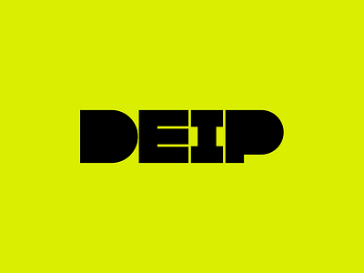 DEIP. Logotype for web 3.0 protocol acid green branding create design economy graphic design green identity logo logotype token vector web3