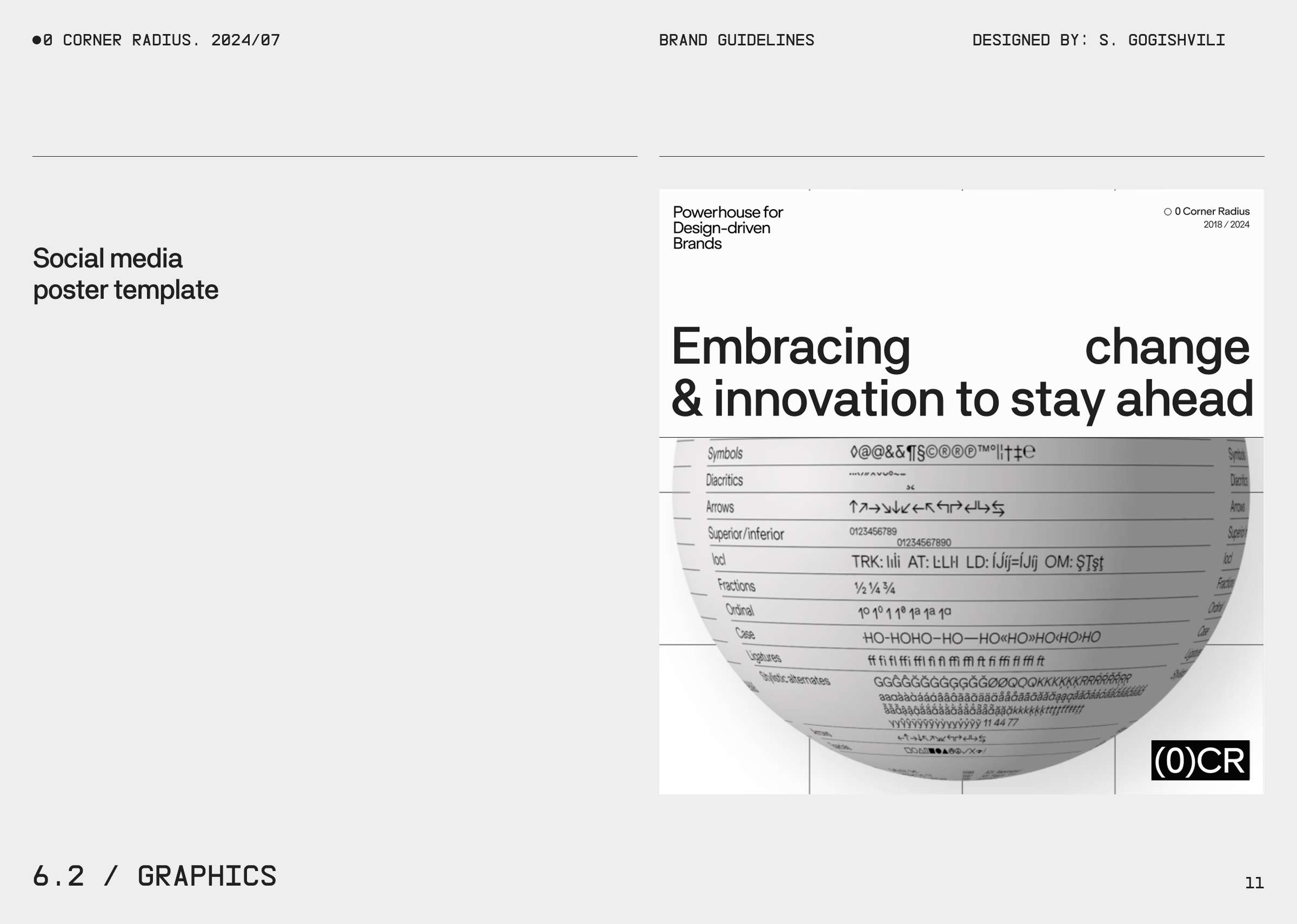 0.CR / Brand Guideline blog branding concept design illustration logo typography ui ux website