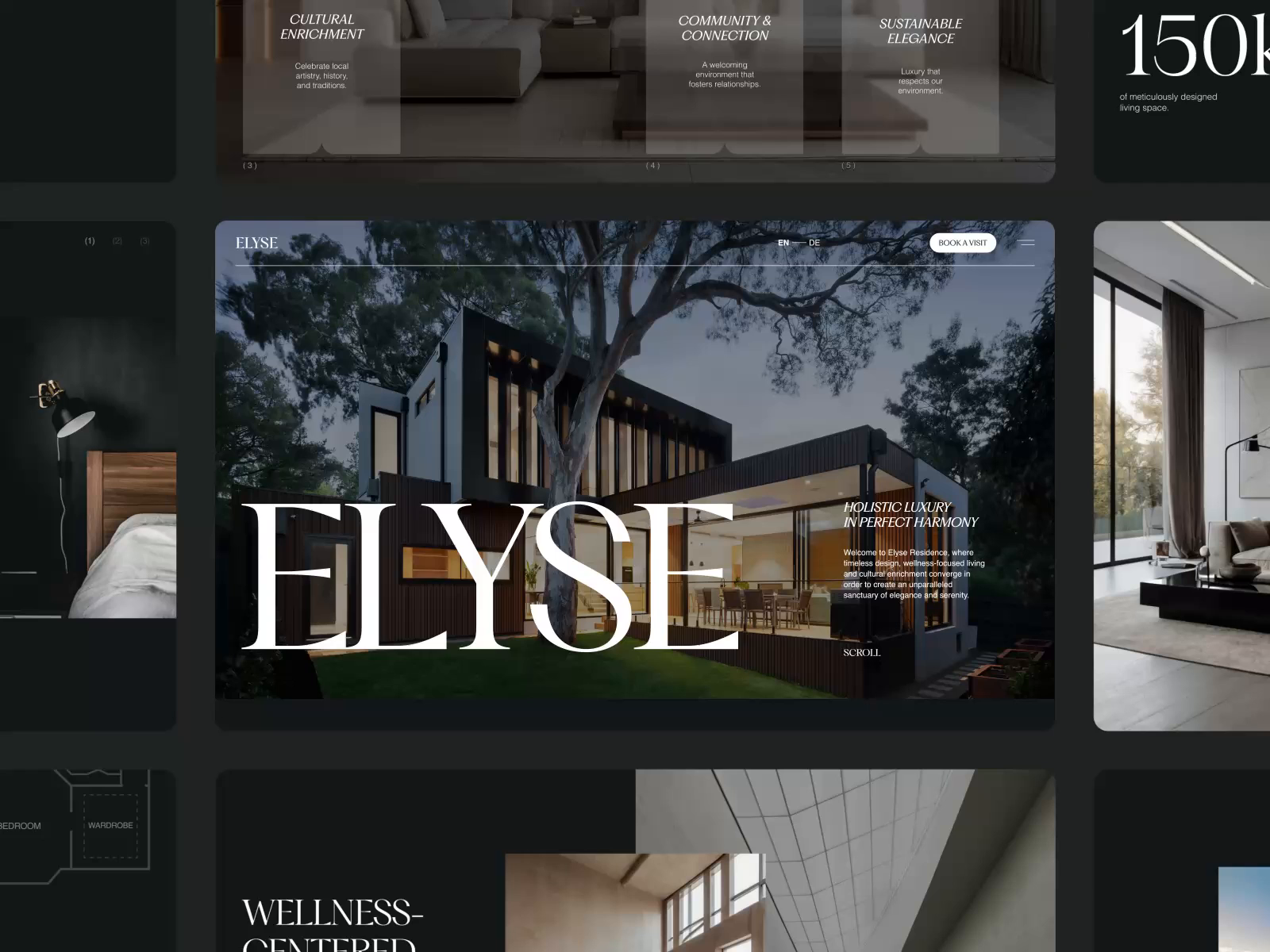Example of Elyse Residence – Luxury Real Estate Website Design