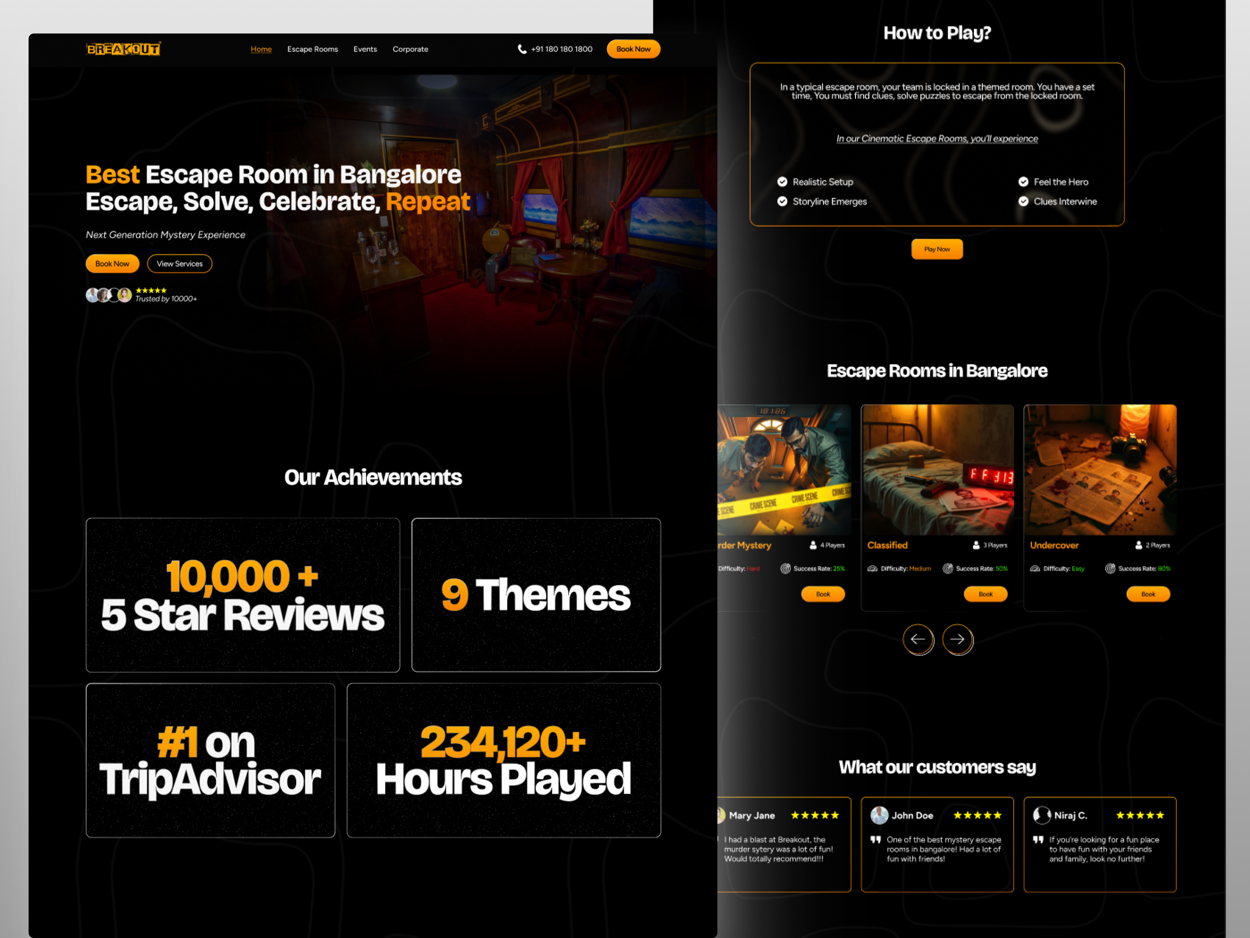 Example of Complete Website UI Design