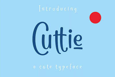 Cuttie Handwritten Font branding clean colorful creative design font illustration logo modern ui