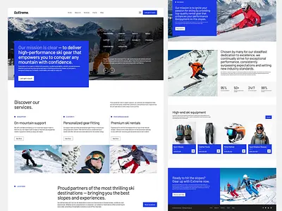 Sports Gear- E Commerce Landing Page camping cart clean climbing design e commerce landing page marketplace outdoors products shop shopify shopping sporting goods sports store ui ux web design website