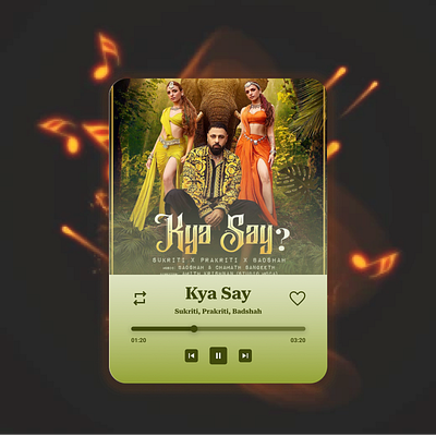 Music player branding carddesign challenge design graphic design hype4 illustration logo ui ux