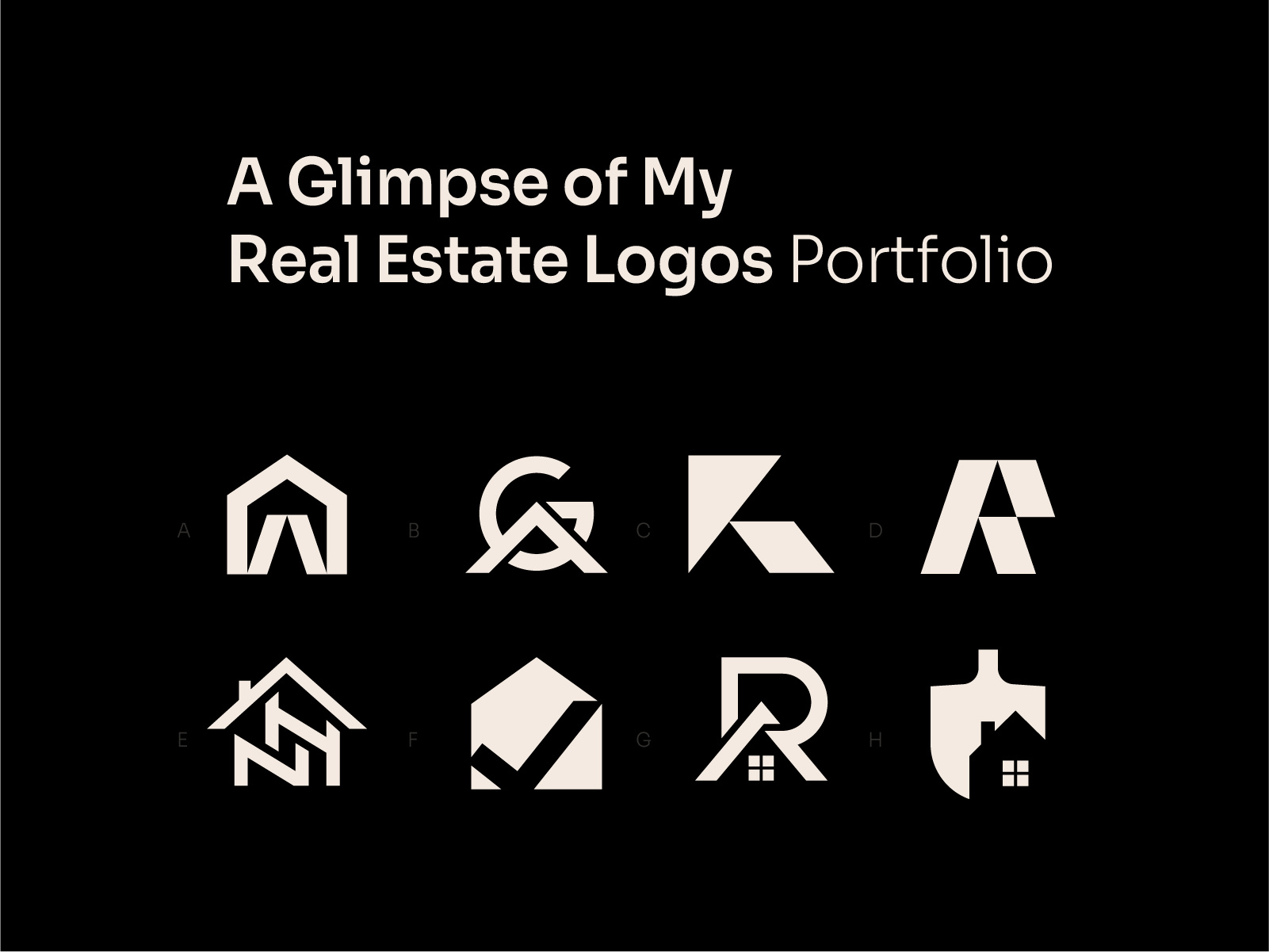 Real Estate Logofolio brand identity branding design home house icon illustration letter letter mark logo logo design logosohel makr modern logo porperty properties real estate realtor rentals