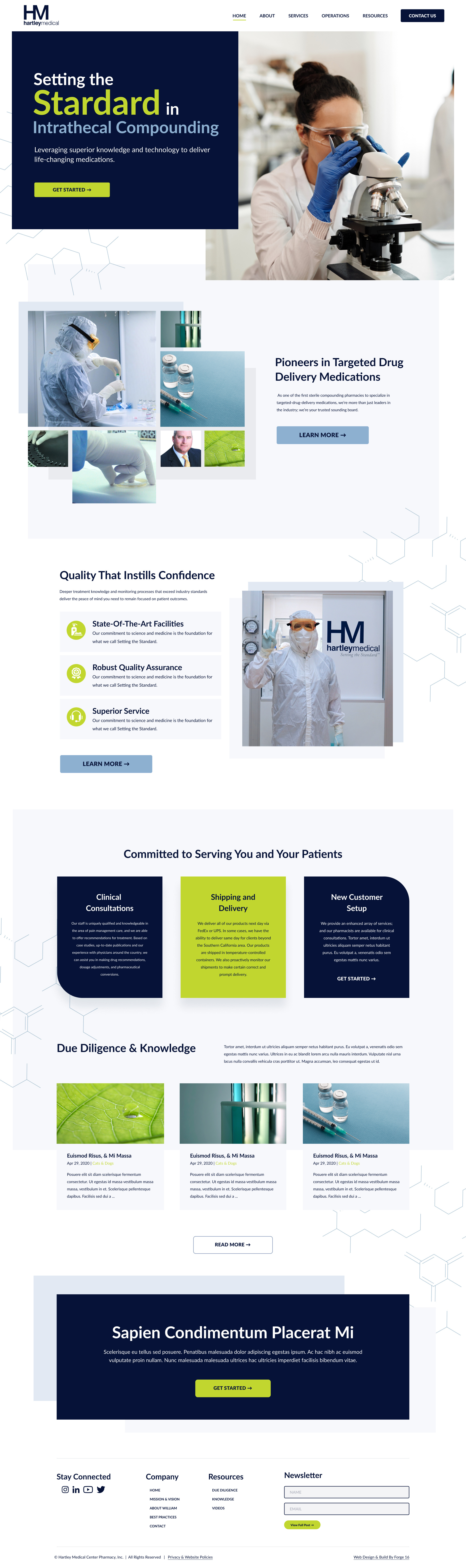Hartley Medical design graphic design ui website