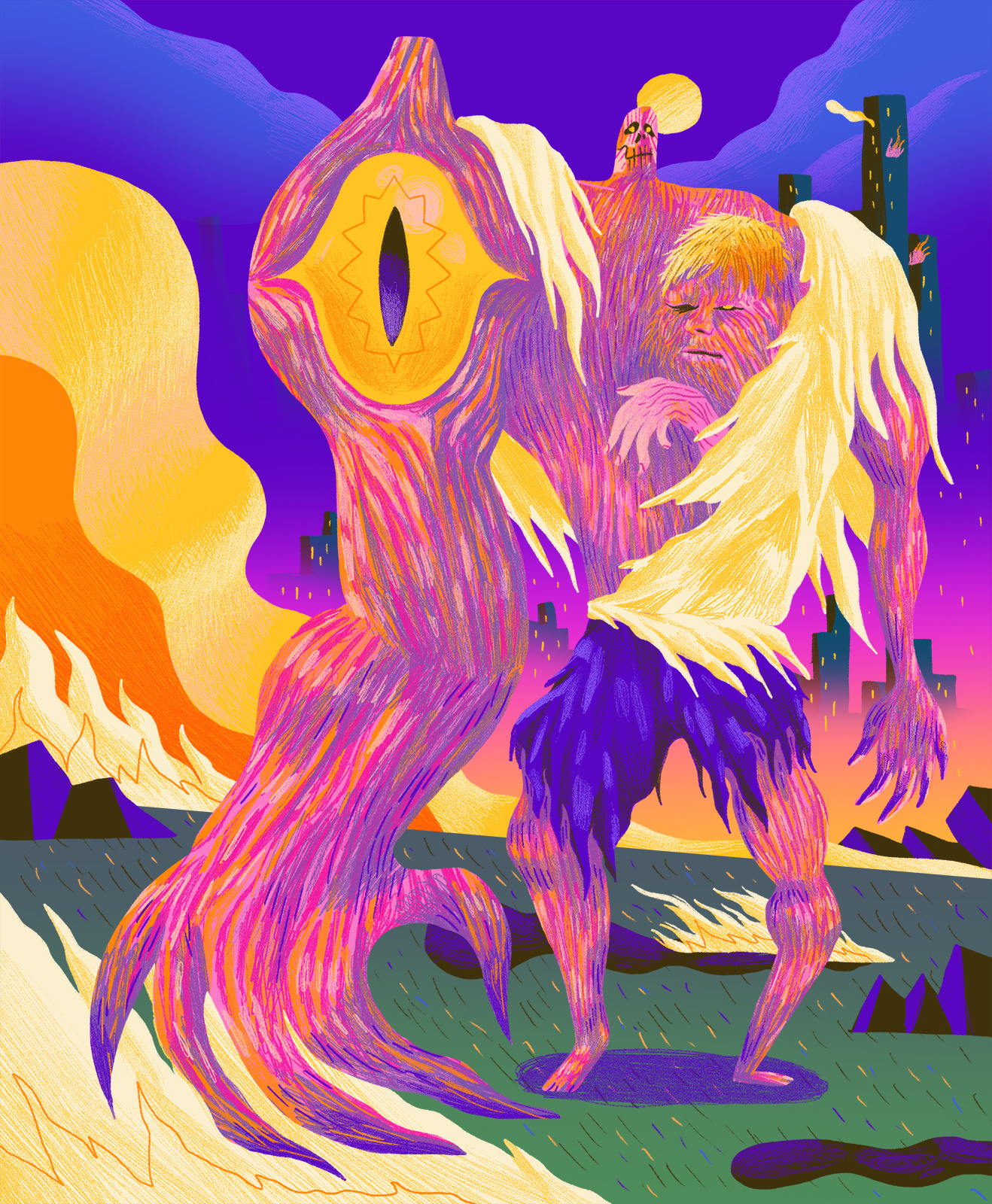 RE 2 Burkin - personal project art direction character character design color colour creature design digital drawing game graphic horror illustration monster mutant photoshop resident evil texture video game