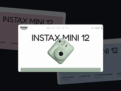 Instax - UI Design animation design graphic design motion graphics ui webdesign
