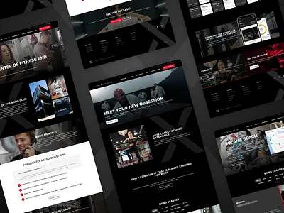 The BXNG Club | Website Redesign Project boxing branding design figma fitness ui web design