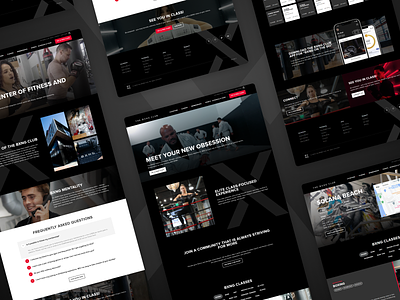 The BXNG Club | Website Redesign Project boxing branding design figma fitness ui web design